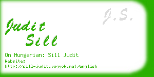 judit sill business card